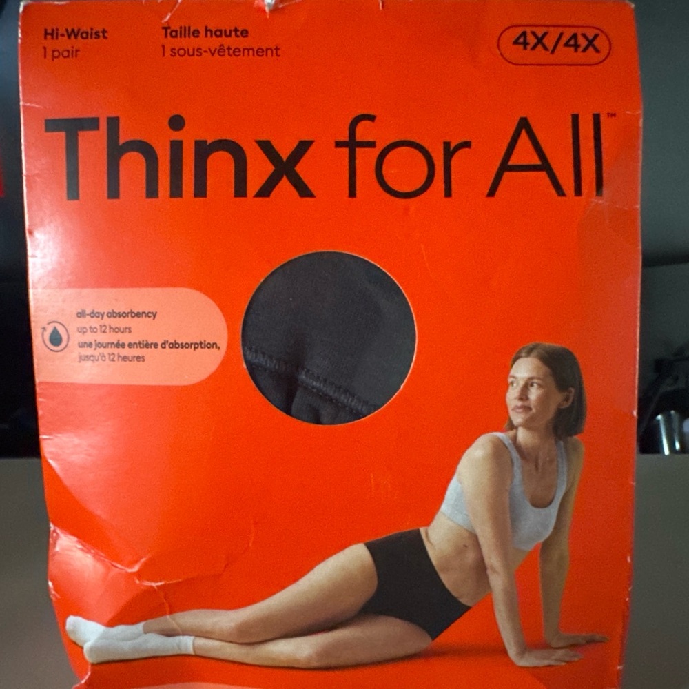 Thinx Black Hi-Waist Panties